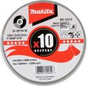 Makita D-18770-10 Vágótárcsa 125x1,2mm Inox 10 db/fémdoboz