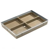 ACO 00400 SELF Vario polimerbeton lábtörlő tálca 100x50cm