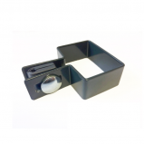 Kerítés bilincs vég Antracit szürke 60x40