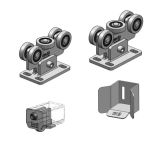 Úszókapu görgő szett G_KIT60_5_O /ovál furatos/