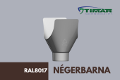 33-as csokoládé barna alu. vízgyűjtő üst