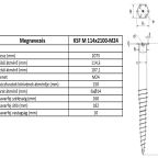 Talajcsavar KSF M 114x2100-M24