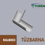 Csatorna  33-as tűzbarna alu. szegletcsatorna (rövid 50cm-es) LV 0,7mm