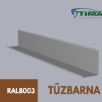 Csatorna  szegély tűzbarna alu falszegély 25-ös