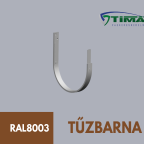 Csatorna  csatornatartó 25-ös tűzbarna szárnélküli (20x5)