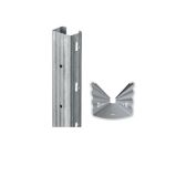 RH C Kerítésoszlop horganyzott (vadhálóhoz) 50x42x1,5  2,5m