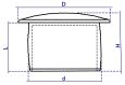 Furattakaró  6/13mm fekete