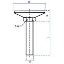 Talpcsavar Fix K50/M 8x40