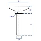 Talpcsavar Fix K50/M 8x40