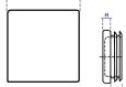 Műanyag dugó lamellás  10x10mm fekete