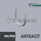 Csatorna  csatornatartó 25-ös anthracit szárnélküli (20x5)