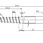 Talajcsavar DRT G 68 X 750 X 2