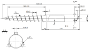 Talajcsavar DRT G 68 X 750 X 2 - 3 X M10