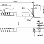 Talajcsavar DRT U 68 X 770 X 100