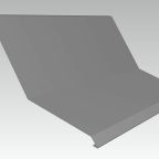 Csatorna szegély horganyzott kéményszegély eleje 1 fm-es