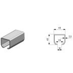 Profil - C szelvény, C48x43x3,5mm spec., hossz.: 6,0 fm HORGANYZOTT