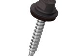 Lemezcsavar hatlap önf. famenetű + gumis alátét 4,8x35mm RAL7024 Grafitszürke