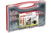Fischer 536091 DuoPower Redbox, Univerzális dübel+csavar, szortimenterben (140db/doboz)