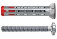 Fischer  572920 DuoHM S Üreges fém-nylon dübel D-fejű csavarral, 8x55/M4x55