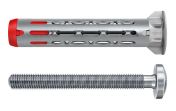Fischer  572925 DuoHM S Üreges fém-nylon dübel D-fejű csavarral, 12x55/M6x55/TX30