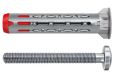 Fischer  572925 DuoHM S Üreges fém-nylon dübel D-fejű csavarral, 12x55/M6x55/TX30