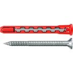 Fischer 577365 HybridPower FUS T Műanyag-acél dübel süllyesztettfejű csavarral, 10x90