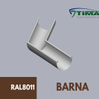 Csatorna  33-as barna alu. szegletcsatorna (rövid 50cm-es) LV 0,6mm