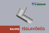 Csatorna  33-as téglavörös alu. szegletcsatorna