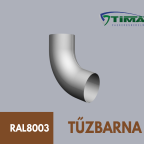 Csatorna  25-ös tűzbarna alu. könyökív 76/72-es