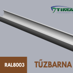 Csatorna  33-as tűzbarna alu. ereszcsatorna 4 fm-es