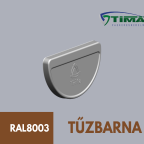 Csatorna  33-as tűzbarna alu. véglemez