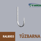 Csatorna  csatornatartó 33-as tűzbarna egyenes szárú (25x5)