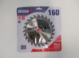 DEDRA körfűrésztárcsa keményfémlapkás 160x20mm 24 fogas