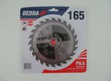 DEDRA körfűrésztárcsa keményfémlapkás 165x16mm 24 fogas