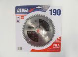 DEDRA körfűrésztárcsa keményfémlapkás 190x20mm 60 fogas