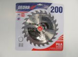 DEDRA körfűrésztárcsa keményfémlapkás 200x30mm 24 fogas