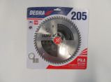 DEDRA körfűrésztárcsa keményfémlapkás 205x30mm 60 fogas