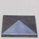 Fém  oszlopsapka  80x 80mm natúr szénacél Art:398080