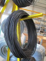 Fekete lágyhuzal, 4,0 mm karikában