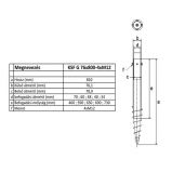 Talajcsavar KSF G 76x800-4xM12