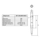 Talajcsavar KSF G 89x1000-4xM12