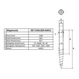 Talajcsavar KSF G 89x1300-4xM12